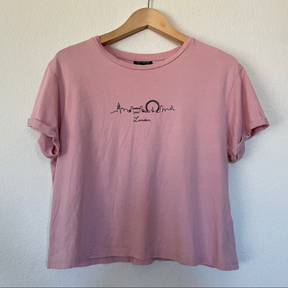 TOPSHOP Embroidered T-Shirt - Picture 1 of 6